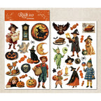 Vintage Halloween Rub-On Transfer-Sticker für Scrapbooking und DIY-Bastelarbeiten