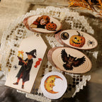 Vintage Halloween Rub-On Transfer-Sticker für Scrapbooking und DIY-Bastelarbeiten