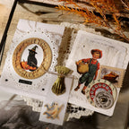 Vintage Halloween Rub-On Transfer-Sticker für Scrapbooking und DIY-Bastelarbeiten
