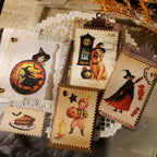 Vintage Halloween Rub-On Transfer-Sticker für Scrapbooking und DIY-Bastelarbeiten