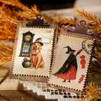 Vintage Halloween Rub-On Transfer-Sticker für Scrapbooking und DIY-Bastelarbeiten