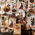 Vintage Halloween Rub-On Transfer-Sticker für Scrapbooking und DIY-Bastelarbeiten