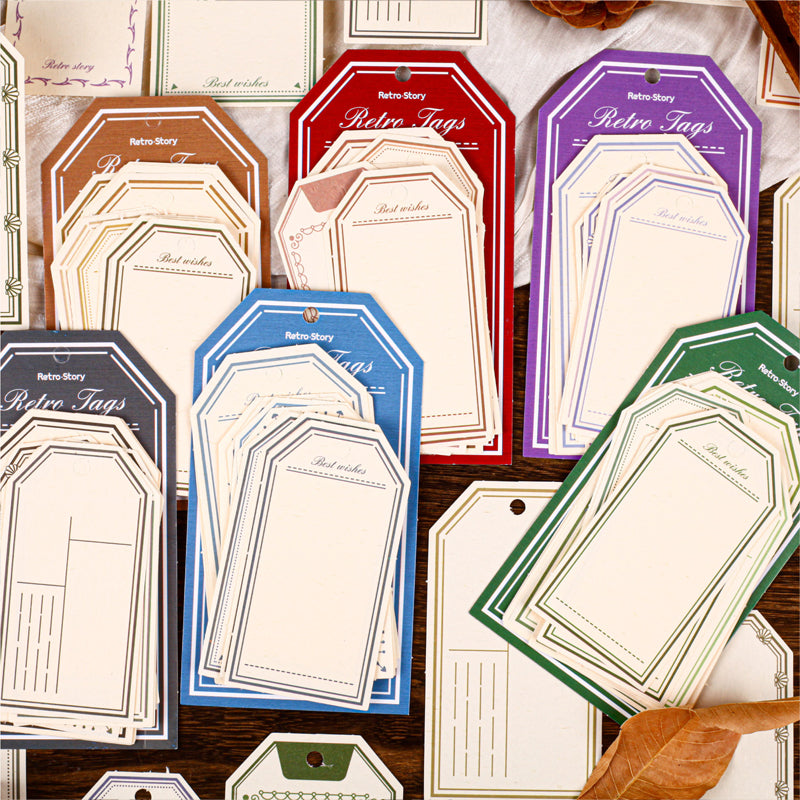 Vintage Journal Hangtags – Textured Paper Labels
