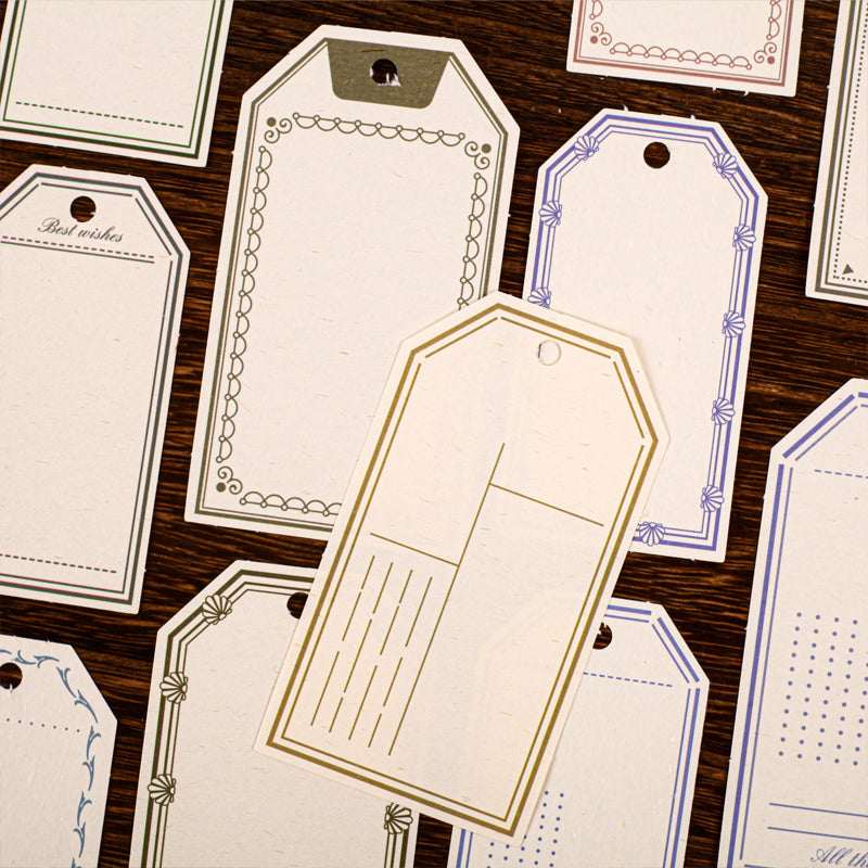 Vintage Journal Hangtags – Textured Paper Labels