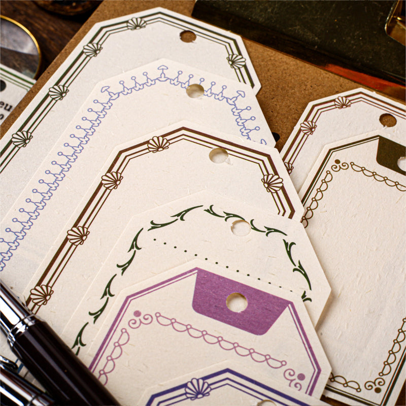 Vintage Journal Hangtags – Textured Paper Labels