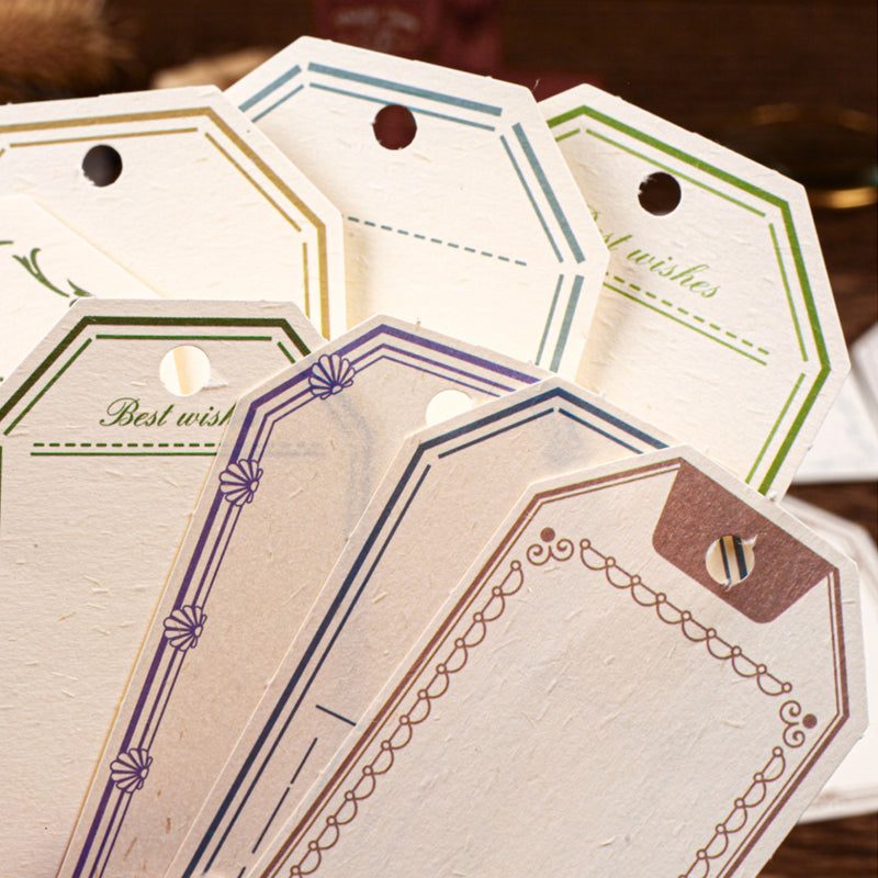 Vintage Journal Hangtags – Textured Paper Labels