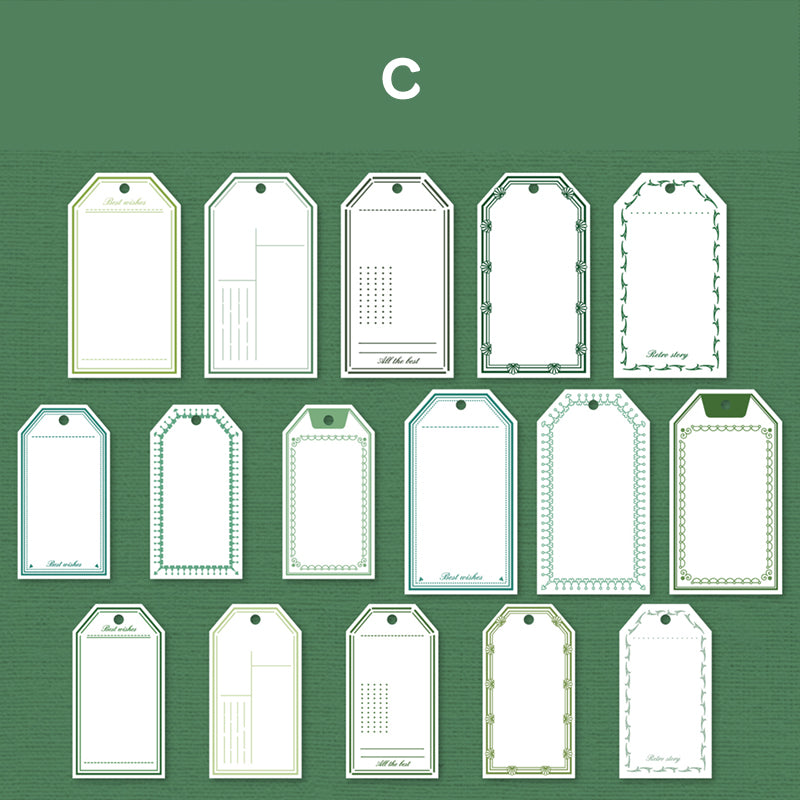 Vintage Journal Hangtags – Textured Paper Labels