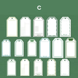 ヴィンテージ感漂うラベルタグ – 手帳やギフトにぴったり