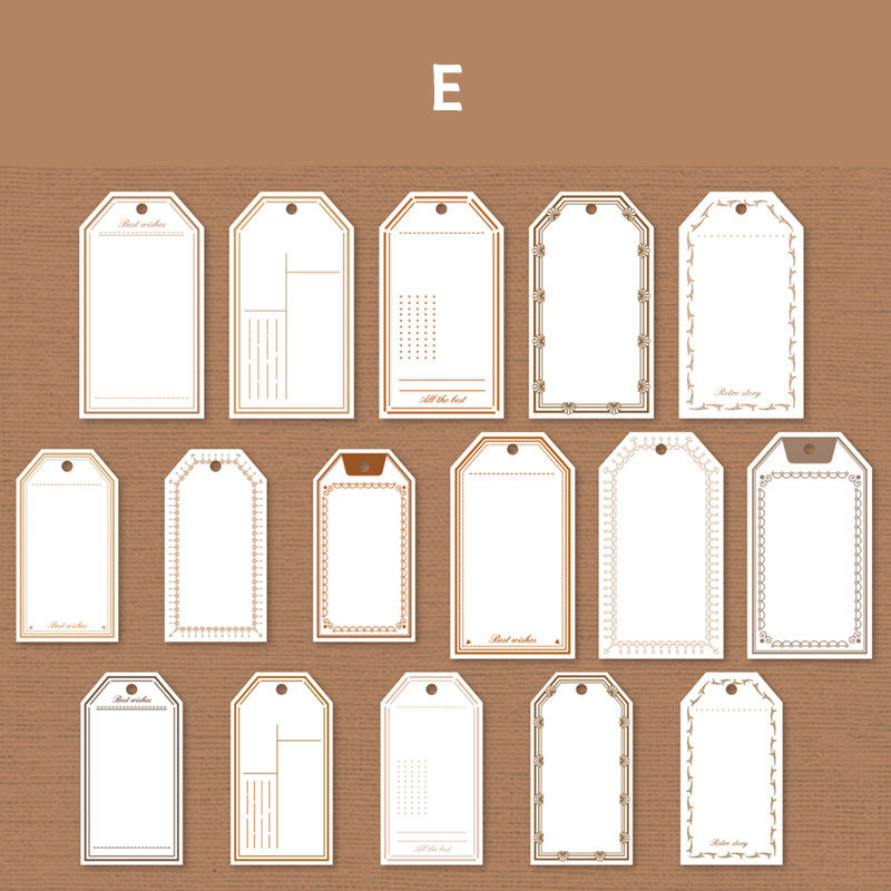 Vintage Journal Hangtags – Textured Paper Labels