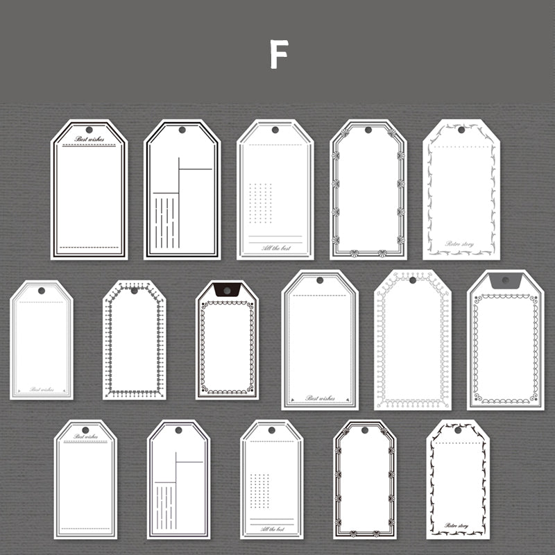 Vintage Journal Hangtags – Textured Paper Labels