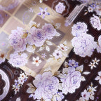 Vintage Lavender Rose Die-Cut Washi PET Tape