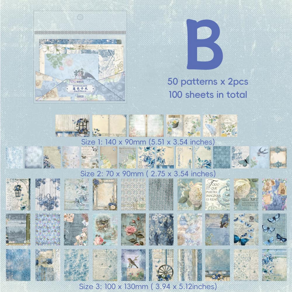Vintage Letter Paper Decoration Scrapbook Paper Kit