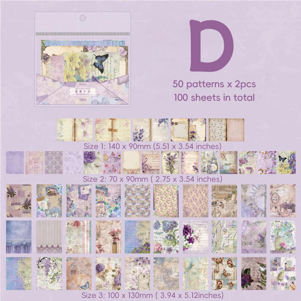 Vintage Letter Paper Decoration Scrapbook Paper Kit