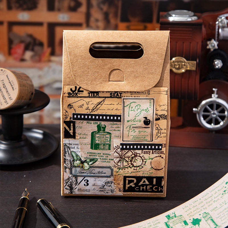 ヴィンテージ マニュスクリプト 紙テープ セット (ジャーナリング・スクラップブッキング用)