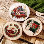 Vintage Needlework Christmas UV DTF Transfers Stickers