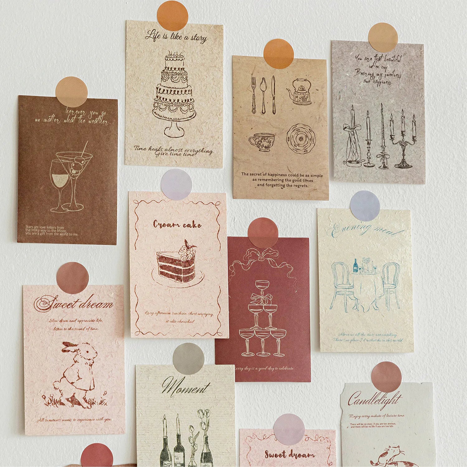 Vintage Paper Ephemera Stickers