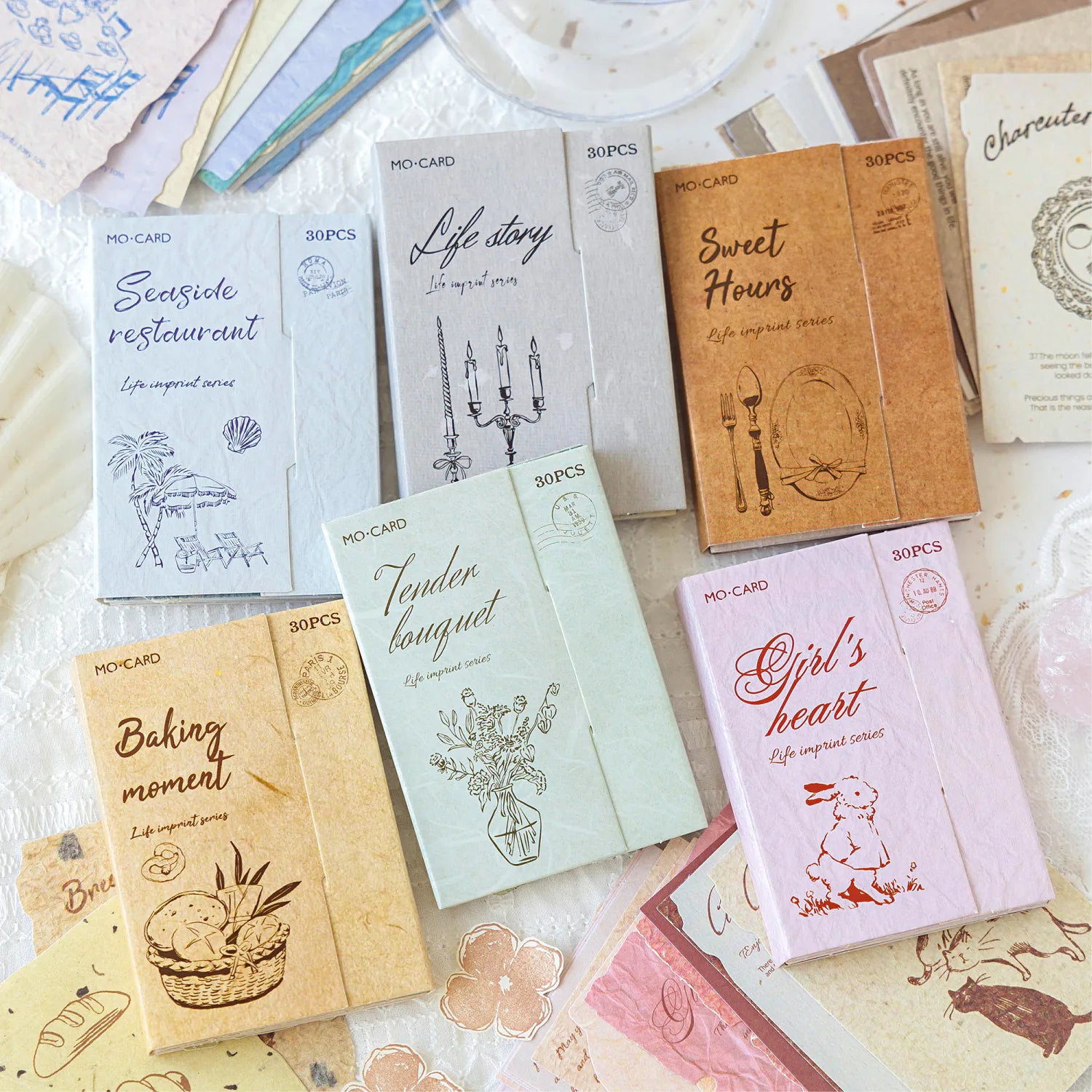 Vintage Paper Ephemera Stickers