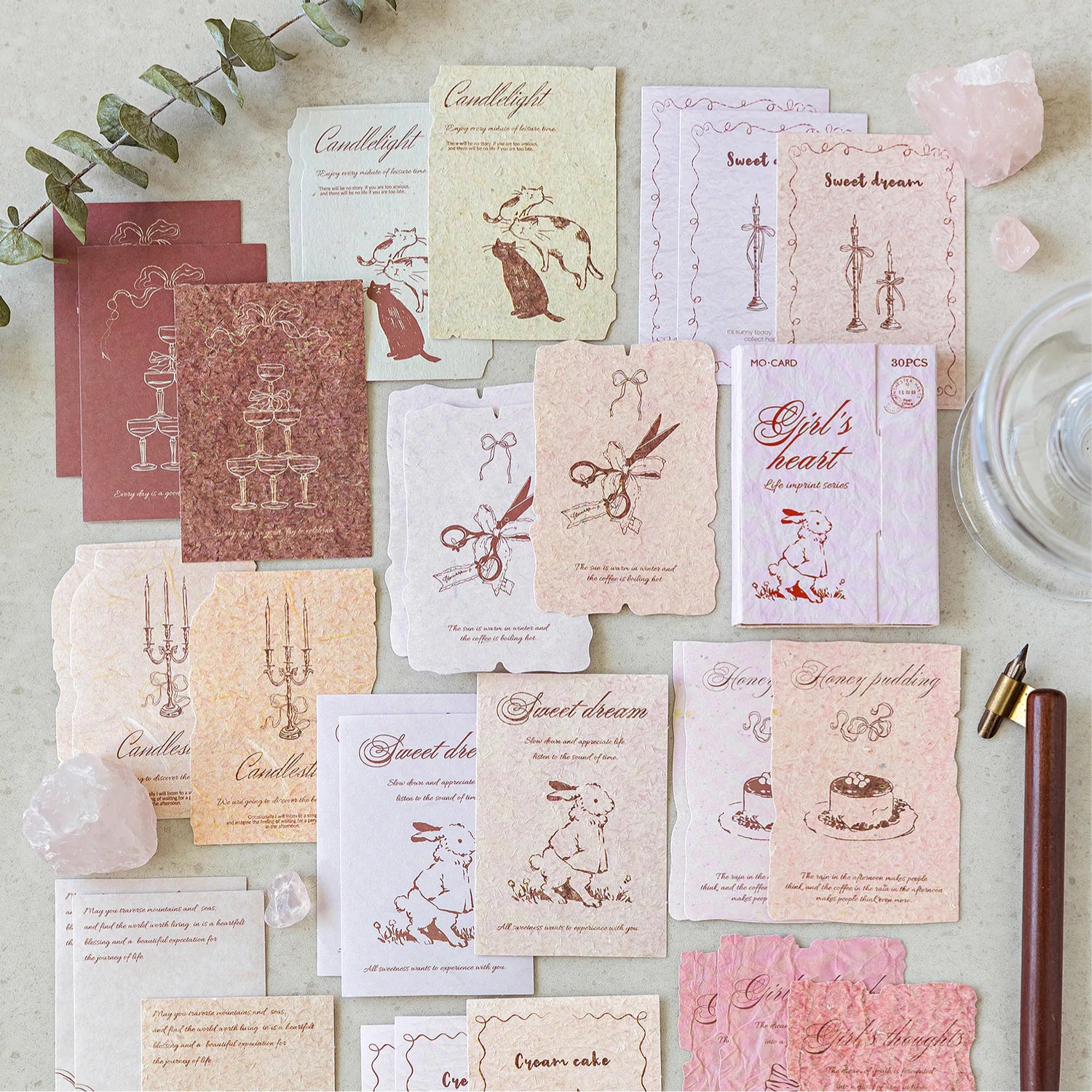 Vintage Paper Ephemera Stickers