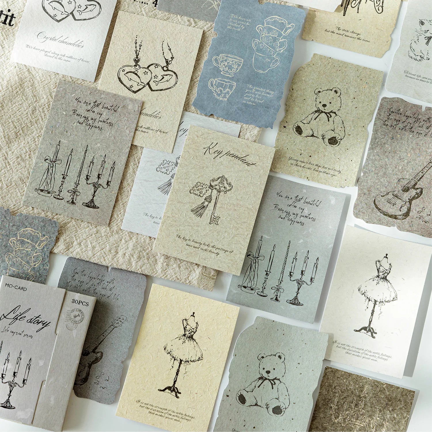 Vintage Paper Ephemera Stickers