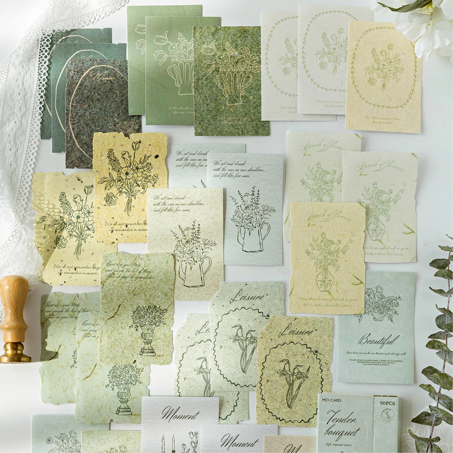 Vintage Paper Ephemera Stickers