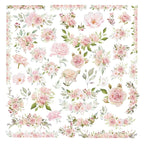 Autocollants en vélin motif roses roses vintage pour journal intime