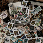 Autocollants de timbres-poste vintage