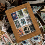 Autocollants de timbres-poste vintage