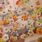 Vintage-Kürbis-Washi-Tape | Gestanztes Journaling-Tape