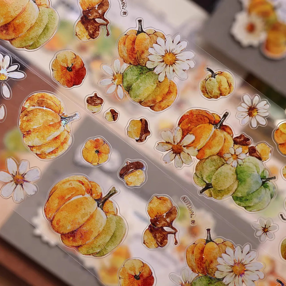 Washi Tape Citrouille Vintage | Ruban de Journaling Découpé