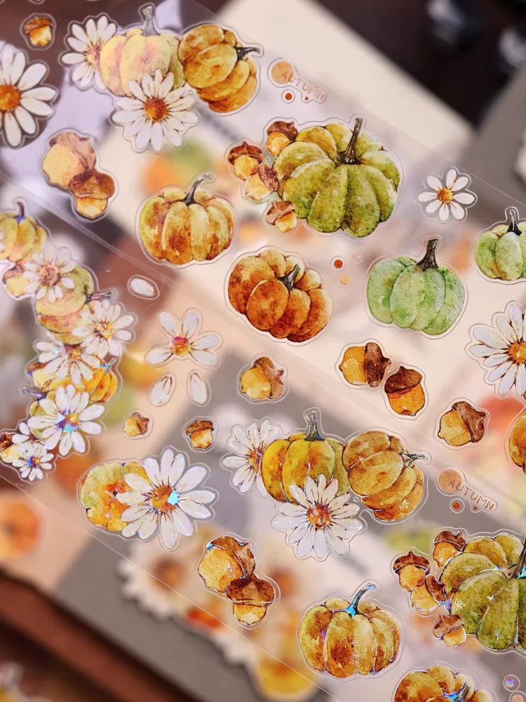 Vintage Pumpkin Washi Tape | Die-Cut Journaling Tape