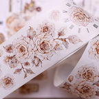 Vintage Rosen Washi & PET Tape | Florale Journaling Ephemera