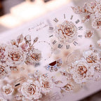 Vintage Rosen Washi & PET Tape | Florale Journaling Ephemera