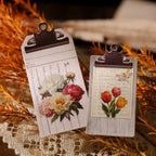 Vintage Spring Rub-On Stickers | Hummingbird Ladybug & Floral