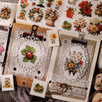 Vintage Spring Rub-On Stickers | Hummingbird Ladybug & Floral