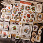 Vintage Spring Rub-On Stickers | Hummingbird Ladybug & Floral