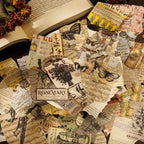 Autocollants en papier de forme spéciale pour journal de bord de style vintage