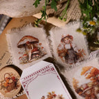 Autocollants vintage pour Thanksgiving | Récolte d'automne et citrouille