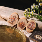 Autocollants vintage pour Thanksgiving | Récolte d'automne et citrouille