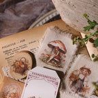 Autocollants vintage pour Thanksgiving | Récolte d'automne et citrouille