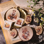 Autocollants vintage pour Thanksgiving | Récolte d'automne et citrouille