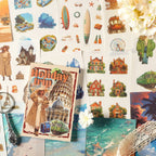Livre d'autocollants Washi vintage pour scrapbooking