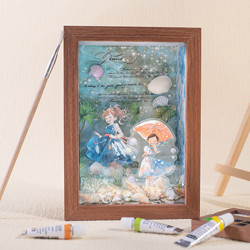 Watercolor Heals Daily Life Sticker Pack – PET & Washi Paper