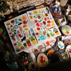 Whimsical Clipart Doodle Transfer Stickers