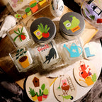 Whimsical Clipart Doodle Transfer Stickers