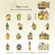 Whimsical House DIY Stickers | Self-Adhesive Hard Cardstock Fantasy Cottage Set