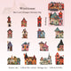 Whimsical House DIY Stickers | Self-Adhesive Hard Cardstock Fantasy Cottage Set