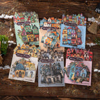 Whimsical House DIY Stickers | Self-Adhesive Hard Cardstock Fantasy Cottage Set