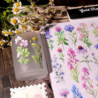Wildblumen UV DTF Transfer-Sticker