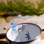 Winter Blue Snowflake UV DTF Sticker Transfers