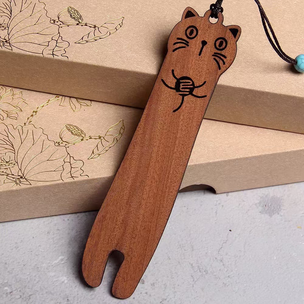 Wooden Cat Bookmark Cute Animal bookmarks